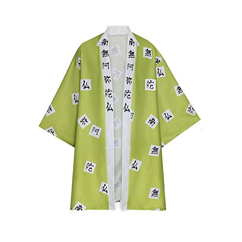 WeizhaonanCos Mens Himejima Gyoumei Cosplay Costume Halloween Haori Kimono Cape Cloak Robe (X-Large)