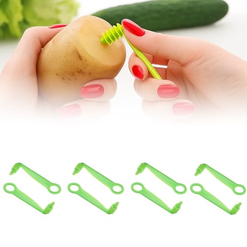 3 Stück Spiralschneider, Spiralschneider Gemüse, Kartoffelschneider Für Kreative Gemüsezubereitung, Ideal Für Kartoffeln, Karotten Und Zucchini, Perfekt Für Familienessen, Grillpartys Und Camping