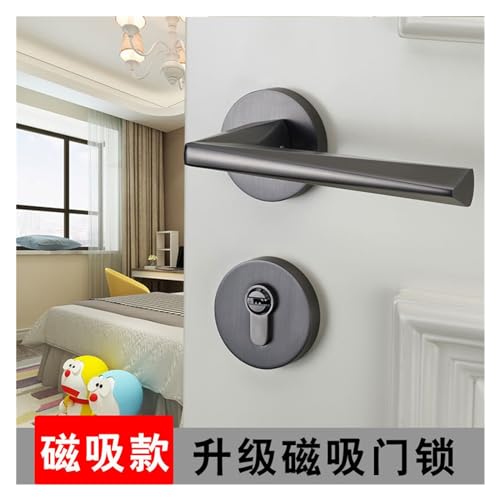 Cerradura magnética gris para puertas de madera de interior de 35-50mm 3