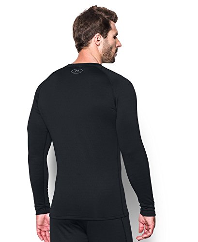 Under Armour Men's Base 4.0 Crew, Black (001)/Steel, Medium #TOP1