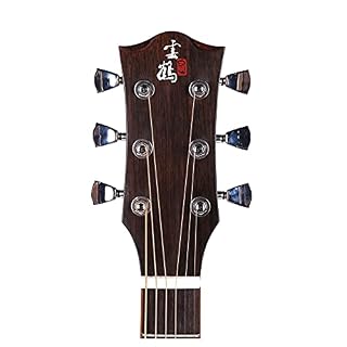 GaYouny Guitare Guitare Acoustique de 41 Pouces, Haut en Acajou Massif, Guitare Acoustique Guitare électrique (Size : 41… – Image 3