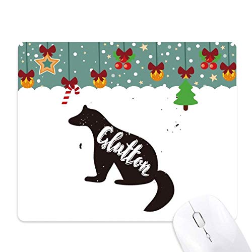 Tapis de souris noir et blanc Glutton caoutchouc antidérapant grand confort
