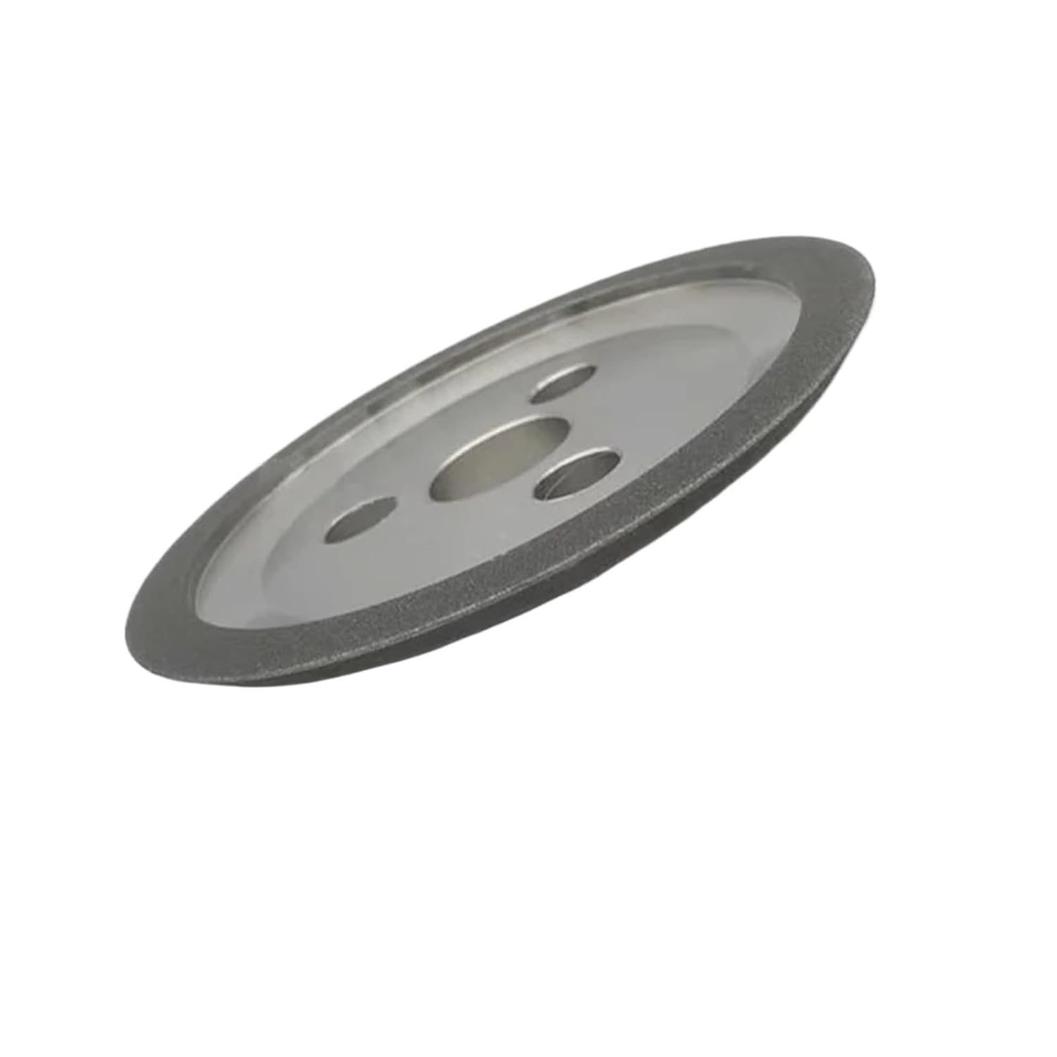 1pc Three-Hole Tanker Butterfly-Shaped Electroplated Diamond Grinding Wheel for Automatic Turning Tool Grinding Machine 125x25mm(45 Degree,600 grit)