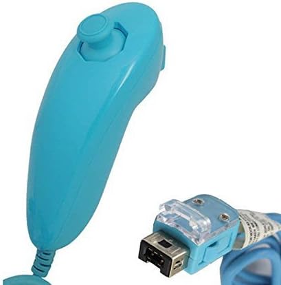 Lyyes Wii Nunchuck Controller,Lyyes Nunchuck Controllers for Nintendo Wii Video Game Pack of 2 (Blue)