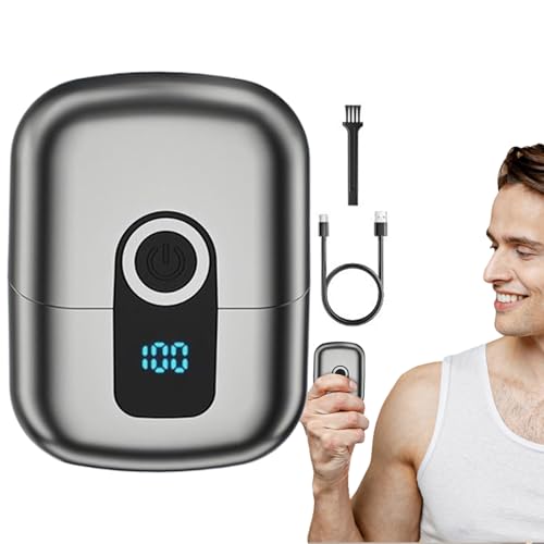 Wezalget Maquinilla Eléctrica Para Hombre | Afeitadora Eléctrica Para Barba Y Rostro Masculino | Recortadora Portátil Impermeable Inalámbrica para Viaje, Barba y Patillas