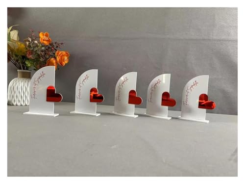 Numéros de table 3D en demi-arche or rose pour une décoration de table de mariage mémorable - 4