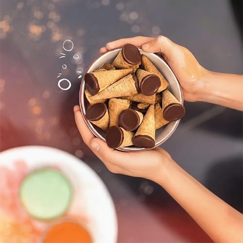 Image of Pure Temptation Chocoblast Celebration Gift Box | 8 Chocolate-Filled Waffle Cones | Premium Chocolate Box for Gift | Chocolate Hamper for Birthdays & Special Occasions (Festival Pack)