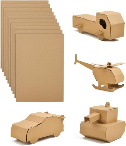 XIDOU A4 Wellpappe, 20 Stück 2mm Dicke Pappe,Mehrzweck-Kreativkarton，Geeignet für Malerei, kreatives Modellieren, Büro- und Kurierverpackungen 210 x 297 mm