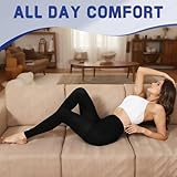 Beister Medical Compression Pantyhose for Women & Men, 20-30mmHg Graduated Support Tights, Opaque Footless Waist High Compression Stockings for Varicose Veins, Edema, Flight - Image 6