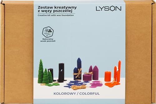 LYSON Kit de fabrication de bougies créatives pour fabrication de bougies faites à la main - Cadeau idéal pour les enfants et les adultes - Kit coloré