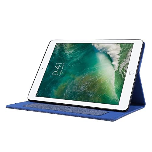Étui de protection pliable pour iPad mini 6 bleu à motifs chic