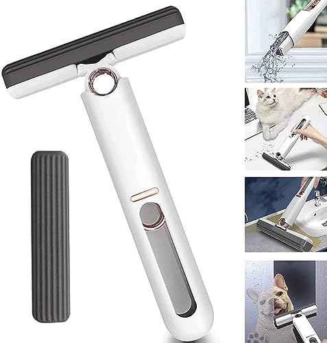 RYLAN Portable Mini Mop Kitchen Cleaning Tools Car Desk Office SELF-Squeeze Short MOP, Hand WASH-Free Absorbent with 1 Cotton Head, Sponge for Bathroom Kitchens Table (Multicolor)