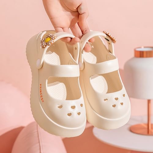 IWIHMIV Kids Cloud Slides Sandals Girls Summer Beach Pool Slippers Casual Comfortable Cute Thick Sole Non Slip Sandals4