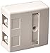 Hubbell ISB2W iSTATION Surface Mount Housing, 2 Port, White