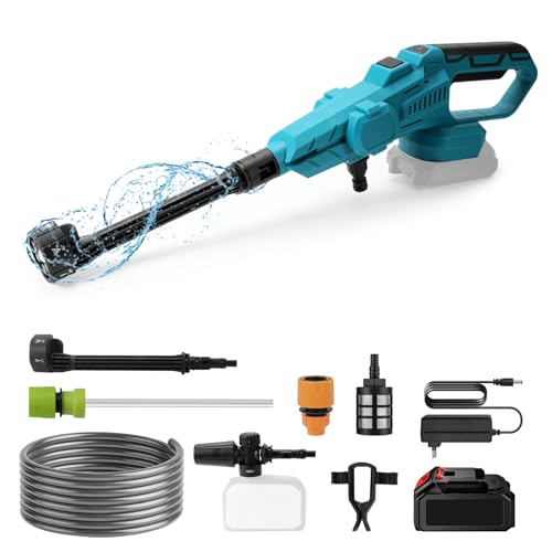 Kabelloser Hochdruckreiniger Für Makita 18V – Mit 6-in-1 Düse, Für Auto, Fahrrad & Garten