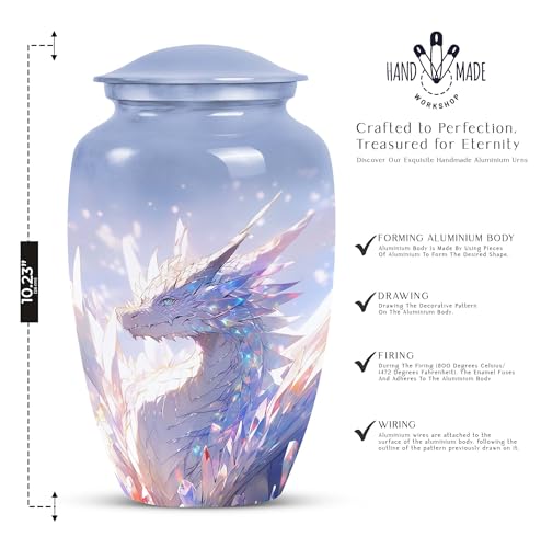 Subsh CLS-URN-1589-COMBO-1 The Crystal Dragon - Small Urns thumb #1