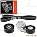 A-Premium Engine Serpentine Belt Drive Kit Compatible with Chevrolet Trailblazer 2002-2009 & GMC Envoy & Buick Rainier & Isuzu Ascender & Saab 9-7x & Oldsmobile Bravada - DOHC 4.2L