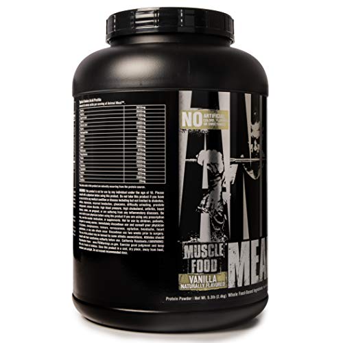 Animal Meal - All Natural High Calorie Meal Shake - Egg Whites, Beef Protein, Pea Protein, Vanilla #TOP5