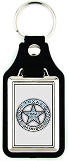 Apedes Texas Ranger Badge Keychain Key Chain Keyring (Texas Ranger Badge)