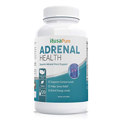 Adrenal Support (Non-GMO) 120 Capsules - Double The Competition - Comprehensive Adrenal Support