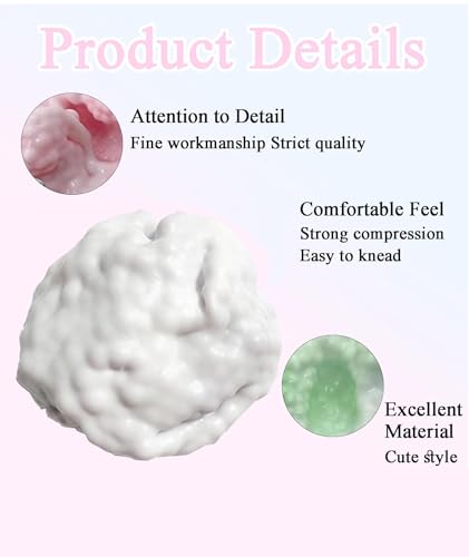 Image of Squishy Toy, Taba Squishy, Squishy Biscuit Squishy Fidget Toys Fufu Taba Stress Ball Squeeze Toys Anxiety Relief for Women /Men Stocking Fillers Birthday Gifts163 (Green)