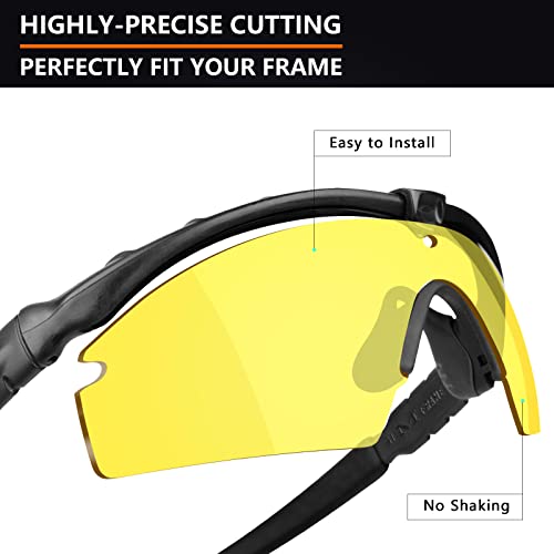 Image of Alphax Polarized Replacement Lenses for Oakley Si M Frame 3.0 OO9146 Sunglasses - Glare Reduction | Precision Cutting