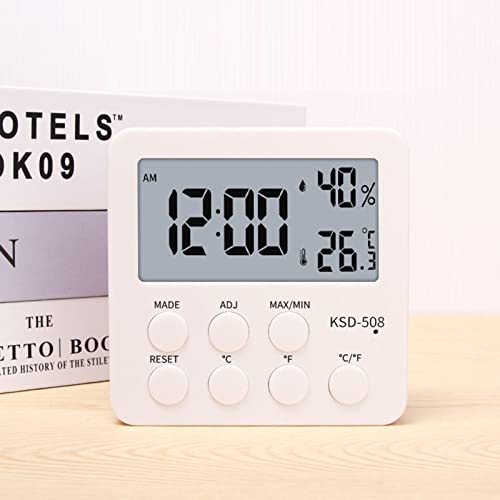 Littryee Temperature Humidity Sensor, Smart Temperature Humidity Monitor, Digital Hygrometer Indoor Thermometer with LCD Display, Wall Mounting MagnetsTemperature Humidity Remote Monitor for Home