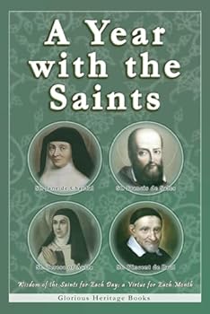 Paperback A Year With the Saints Book