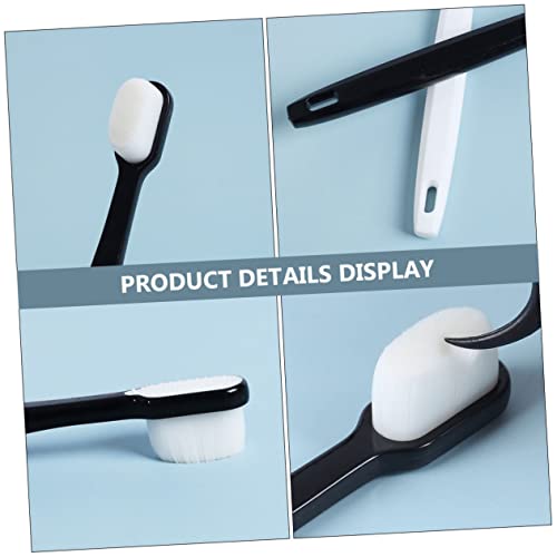 ORFOFE 2stücke Zahnbürste Mit Zahnbürste Für Zahnfleischpflege Geeignet Für Erwachsene Mit Festem Griff Und Sanfter Polierung Für Mundhygiene Für Zuhause Und Unterwegs – Bild 5