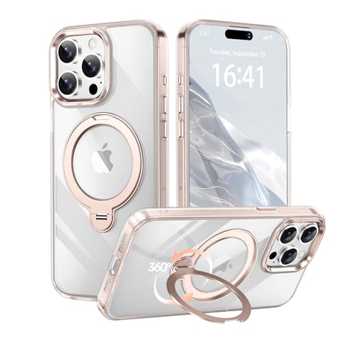 �y�����ʂ�㎿���E���@�\360°��]�X�^���h�zKMAMBNG iPhone 15 ProMax �p �P�[�X Magsafe�Ή��y�ϏՌ��E�������E�^�󃁃b�L�E���ϖh�~�E�X�g���b�v�z�[���t���z�c������ �p�x���� �����\ ���z�@�\�Ń��C�����X�[�d�Ή� �������