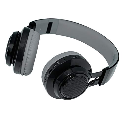 Toreto Xplosive Extra Bass Wireless On Ear Headphones with MiC (THP-201, Black)