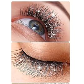Maydear Silver Colored Mascara - Waterproof, Long Lasting, Smudge-Proof, Fast-Drying Lengthening Mascara for Party & Stage Make