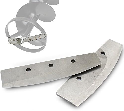 XtremepowerUS Post Hole Digger Replacement Auger Bits/Ice Bits/Extension Set/Spare Blade (10" Ice Bit Spare Blade)