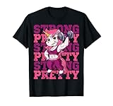 Fitness Muskeln Training Einhorn T-Shirt