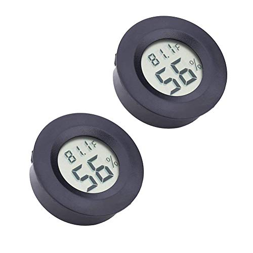 Digital-Thermometer-Hygrometer im 2er-Pack Elektronische Thermometer Instant-Read für Küche Indoor-Keller Kühlschrank Closet