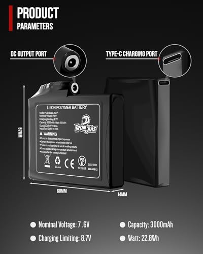 IRON JIA'S Heated Motorcycle Gloves Men Winter 2025 New 3000 mAh USB Charging 2-in-1 Charging Cable Touchscreen Compatible Water and Windproof Suitable for Riding Skiing-M - Image 5