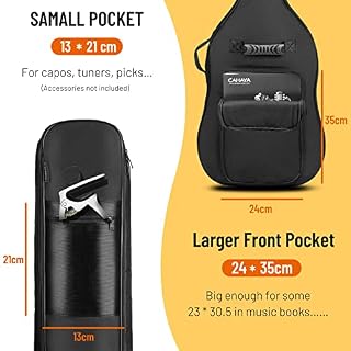 CAHAYA Housse pour Guitare Basse électrique Gigbag Sac à Dos étui Souple rembourré Sac à Dos Noir rembourré Etui Souple… - Les Beatles, Paul McCartney, John Lennon, RIngo Starr, George Harrison CAHAYA Housse pour Guitare Basse électrique Gigbag Sac à Dos étui Souple rembourré Sac à Dos Noir rembourré Etui Souple… – Image 4