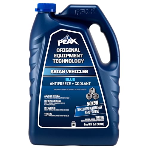 PEAK OET Extended Life Blue 50/50 Prediluted Antifreeze/Coolant for Asian