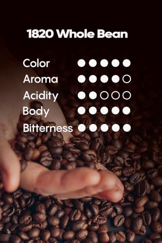 Image of Cafe 1820 Whole Bean, Premium Costa Rican Whole Bean Coffee, 100% Arabica, Dark Roast Coffee Beans, High Altitude Blend With Aroma & Fruity Notes, 35 oz