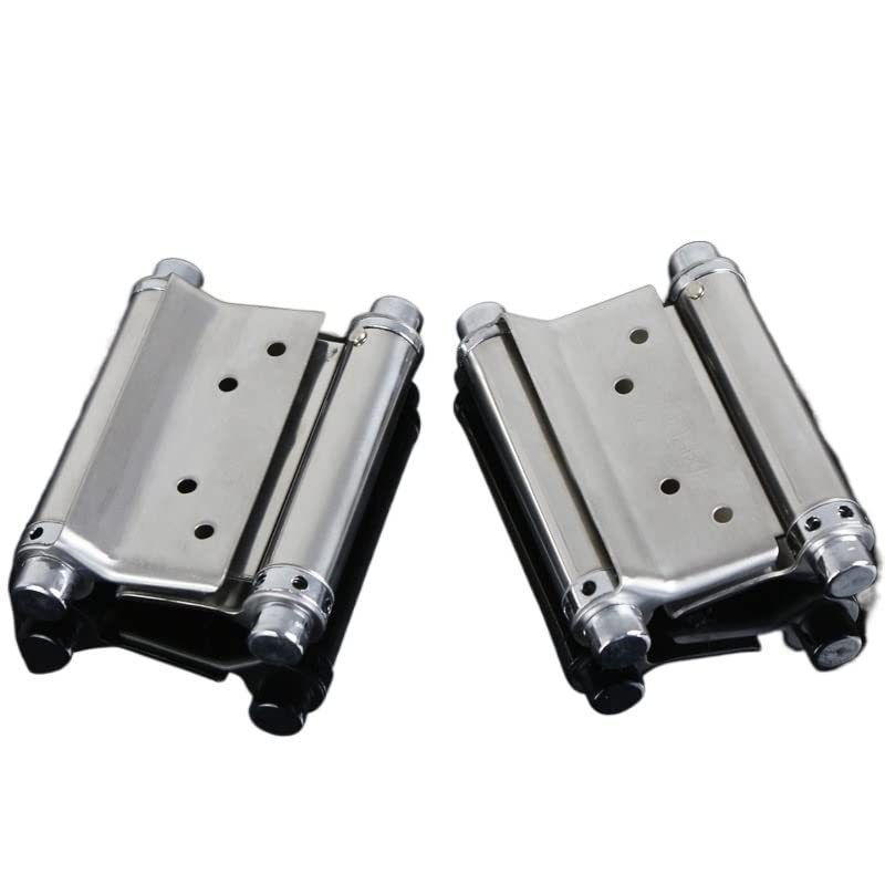 SKYDIN Hinges Double Open Spring 3 inch / 4 inch / 5 inch Hinge Stainless Steel Two Way Free Door Hinge Hinge Cowboy Door Fence Dedicated Antique (Color : 5 inches)