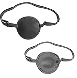 Augenklappe für Erwachsene und Kinder, atmungsaktiv, verstellbar, konkav, Strabismus, Korrektur von Amblyopie, einzelne Augenmaske (Größe M)