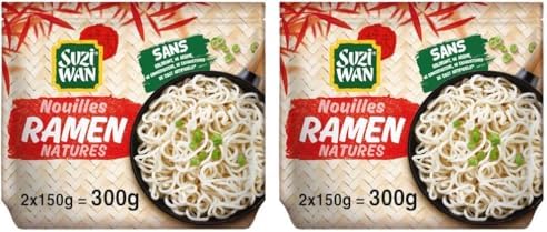 SUZI WAN Nouilles Précuites Ramen pour WOK (2x150g) (Lot de 2)