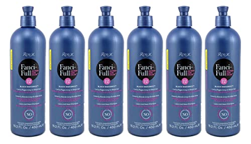 Roux Fanci-Full Rinse #12 Black Radiance 15.2 Ounce (449ml) (6 Pack)