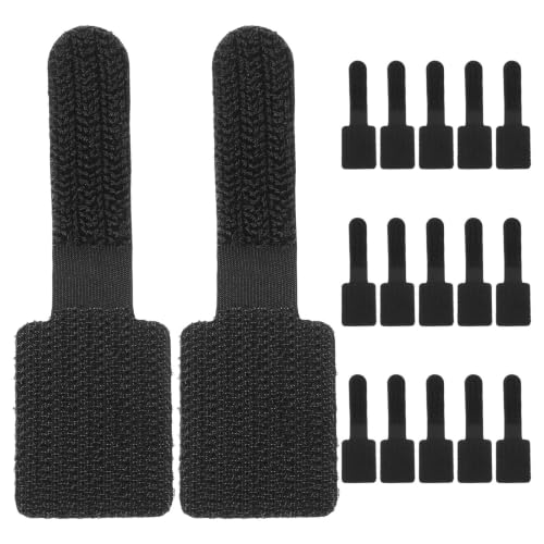 Zerodeko 24PCS Ganchos y Lazos para Cables, Correas Autoadhesivas para Gestión de Cables, Organizadores Reutilizables para Cables, Control de Cables para TV Bajo Escritorio para Hogar y Oficina miniatura 1