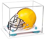 Better Display Cases Mini Football Helmet Display Case (not Full Size) Clear Acrylic Plexiglass