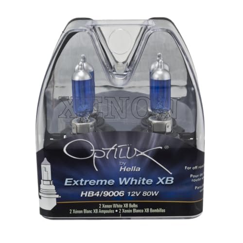 Image of Optilux HELLA H71070367 Extreme XB 12V Bulb Set HB4 /9006 (80W) , White.