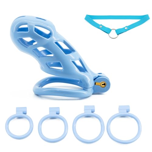 Jaula de Soporte para Entrenamiento de Fuerza Masculino con cinturón elástico Fijo (42mm/45mm/48mm/52mm)-ESRB008 (Azul, L)