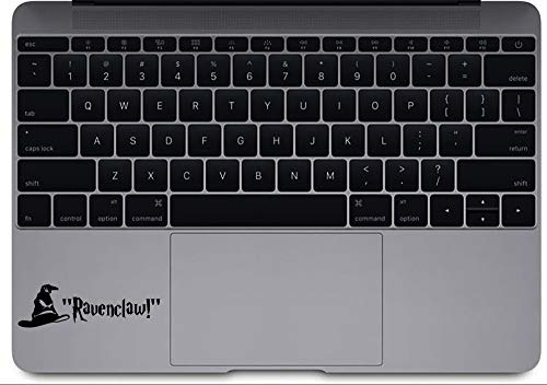 DecalPro Designs Die-Cut Vinyl Decal Sticker HP Sorting Hat Ravenclaw for MacBook Laptop trackpad Keyboard car Window (Black, 2.75