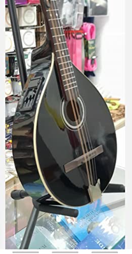 Black Irish Bouzouki With Eq, Electronics Included, New, Solid Wood, Made By Hora, Romania #TOP1