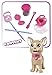 Simba 105893264 - Chichi Love PooPoo Puppy Chihuahua Spielzeug Hündchen aus Kunststoff, zum Gassi gehen, inklusive Leine, Leckerlis und Zubehör, für Kinder ab 3 Jahren